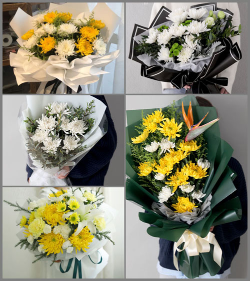 河北沧州南皮县白事花束代送